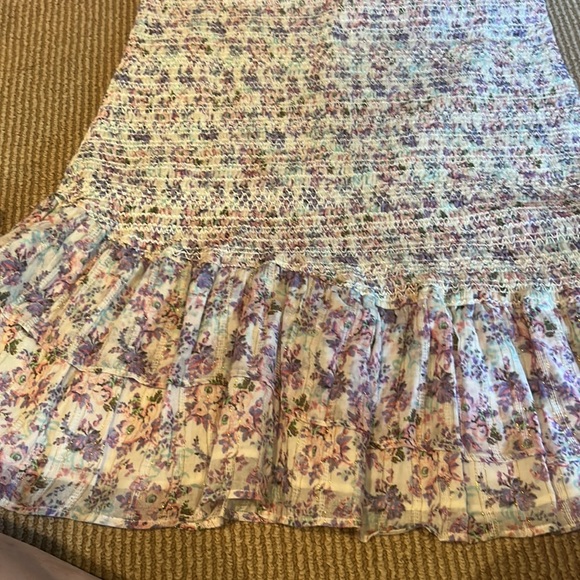 NWT LOVESHACKFANCY trevor dress in positano blue size large - Picture 15 of 16